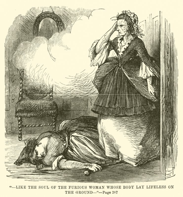 Illustrasjon for A Tale of Two Cities av Charles Dickens av John McLenan