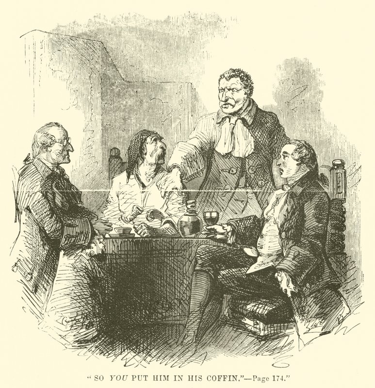 Illustrasjon for A Tale of Two Cities av Charles Dickens av John McLenan