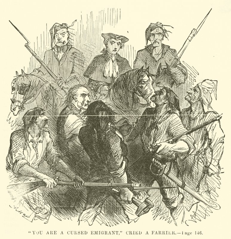 Illustrasjon for A Tale of Two Cities av Charles Dickens av John McLenan