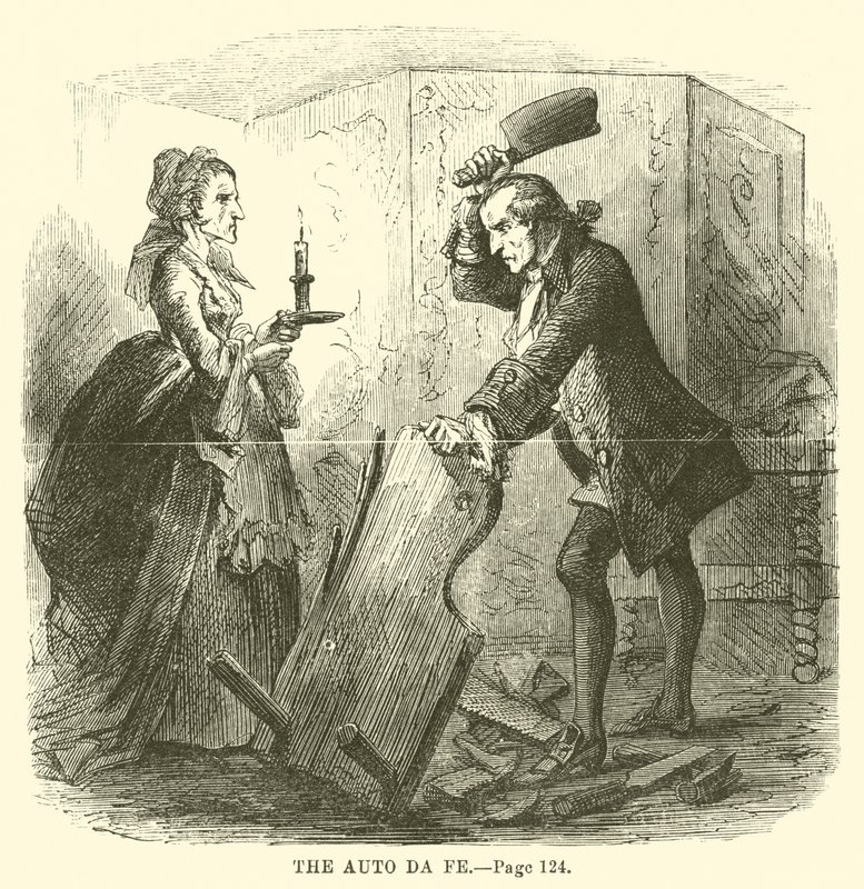 Illustrasjon for A Tale of Two Cities av Charles Dickens av John McLenan