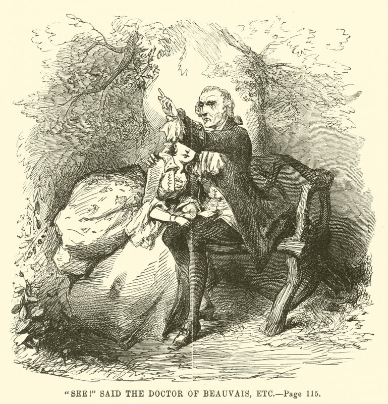 Illustrasjon for A Tale of Two Cities av Charles Dickens av John McLenan