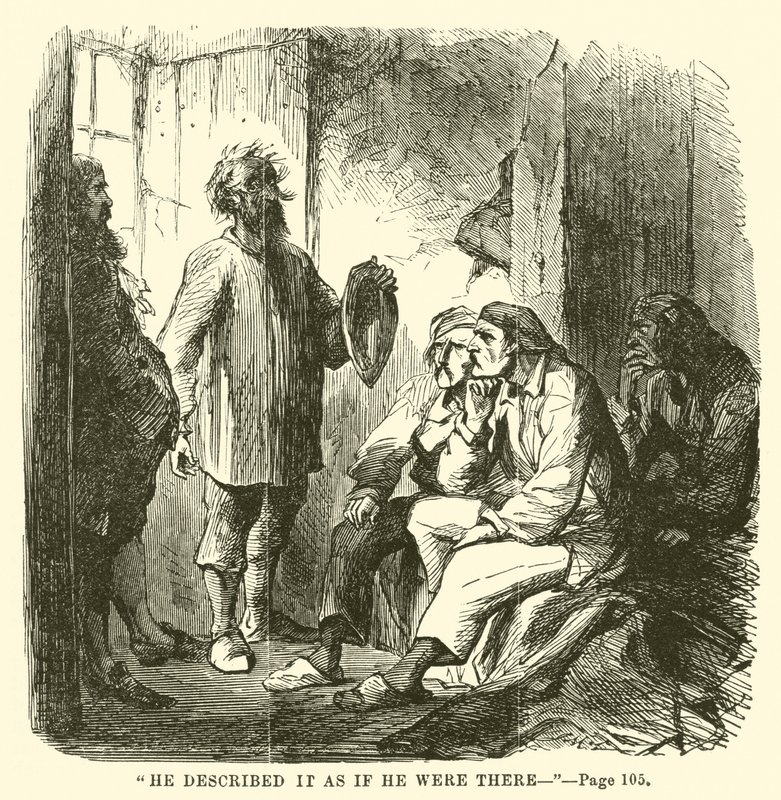Illustrasjon for A Tale of Two Cities av Charles Dickens av John McLenan
