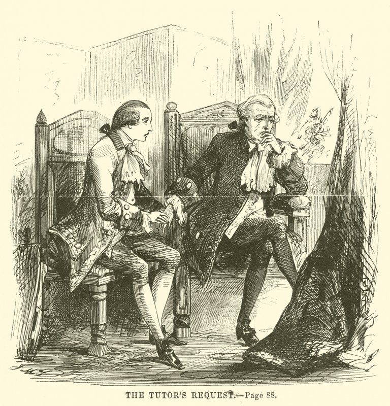 Illustrasjon for A Tale of Two Cities av Charles Dickens av John McLenan