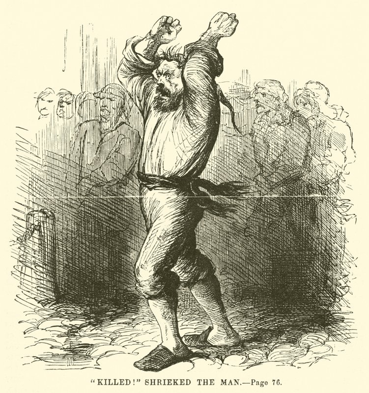 Illustrasjon for A Tale of Two Cities av Charles Dickens av John McLenan