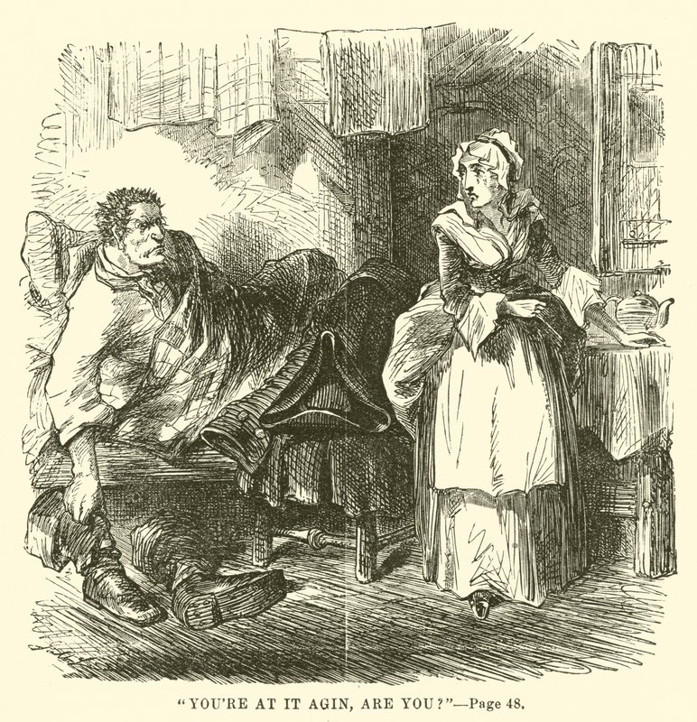 Illustrasjon for A Tale of Two Cities av Charles Dickens av John McLenan