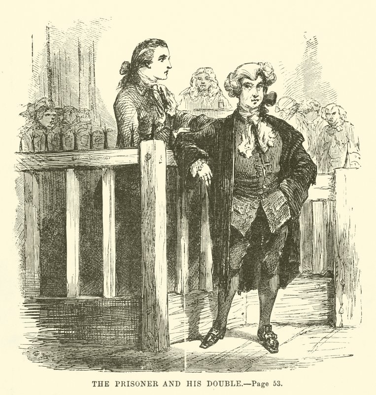 Illustrasjon for A Tale of Two Cities av Charles Dickens av John McLenan