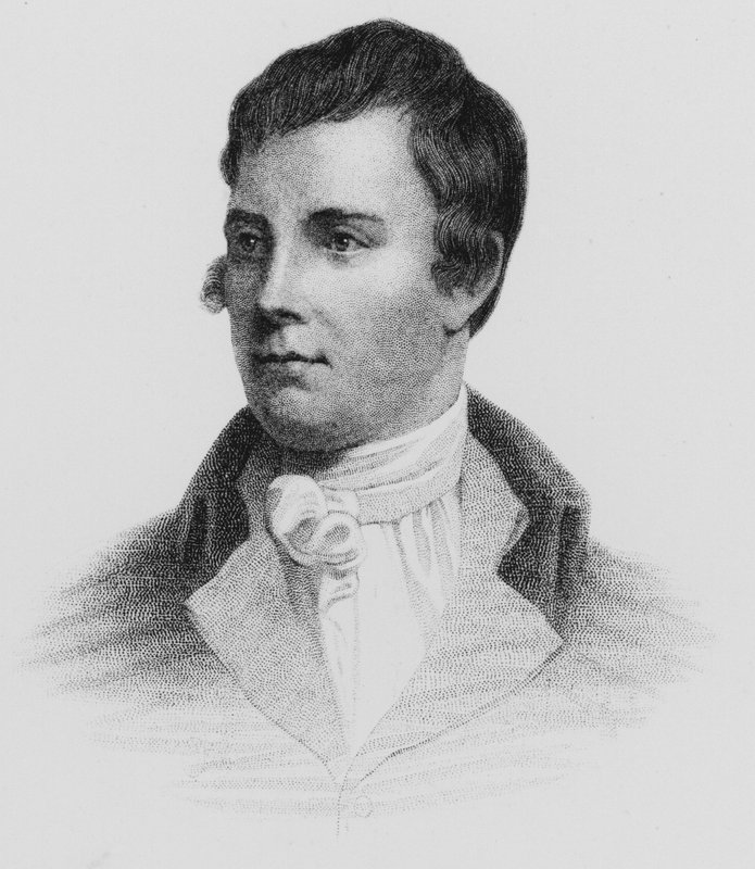 Portrett av Robert Burns (gravering) av John Moyr (attr.to) Smith