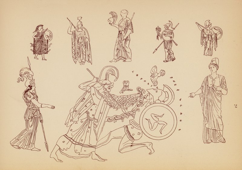 Gammel gresk kvinnekostyme (lito) av John Moyr Smith