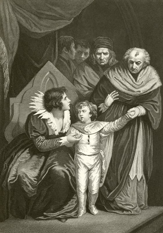 Elizabeth Woodville overgir sønnen sin av John Opie