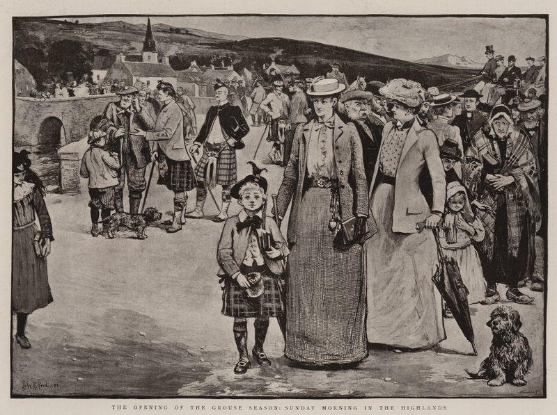 Åpningen av rypesesongen, søndag morgen i høylandet av John Robertson Reid