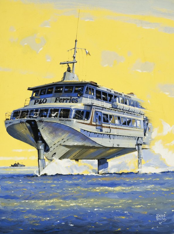 Krysskanal-jetfoil av John S. Smith