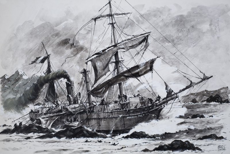 Hvorfor ikke (gouache på papir) av John S. Smith