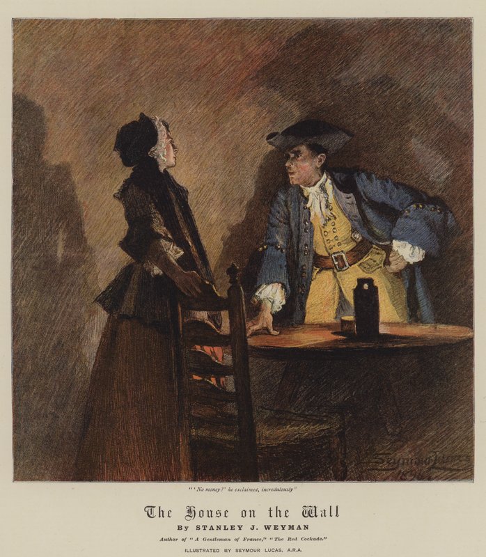 Huset på veggen (chromolitho) av John Seymour Lucas