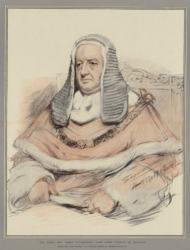 Høyre ærede baron Alverstone, Lord Chief Justice of England av John Seymour Lucas