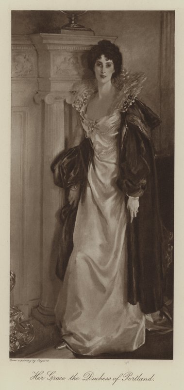 Hennes nåde hertuginnen av Portland (litho) av John Singer (after) Sargent