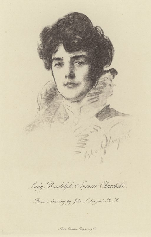 Portrett av Lady Randolph Churchill av John Singer Sargent