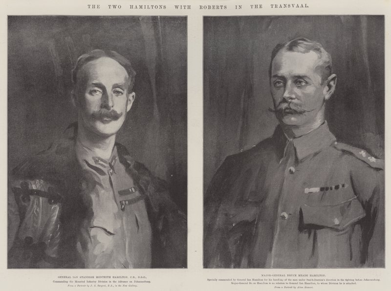 The Two Hamiltons med Roberts i Transvaal av John Singer Sargent