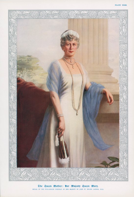 Dronning Mary, konsort av kong George V og mor til Edward VIII og George VI av John St. Helier Lander