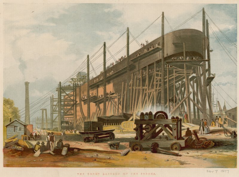 The Great Eastern på aksjene av John Wilson Carmichael