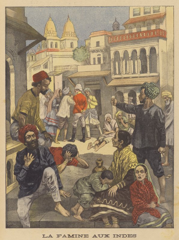 Hungersnød i India av Jose Belon