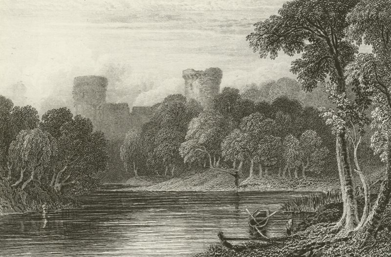 Bothwell Castle, River Clyde av Joseph Bartholomew Kidd