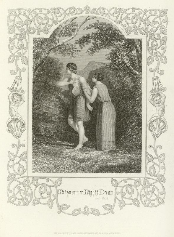 En midtsommernattsdrøm, akt II, scene ii av Joseph Kenny Meadows