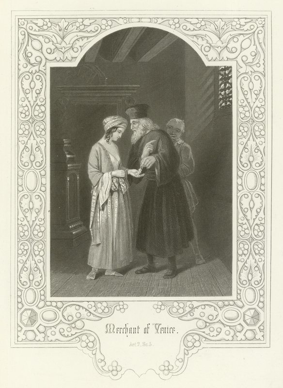 Merchant of Venice, Act II, Scene v av Joseph Kenny Meadows