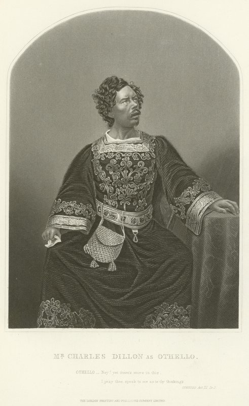 Mr Charles Dillon som Othello, Act III, Scene III av Joseph Kenny Meadows
