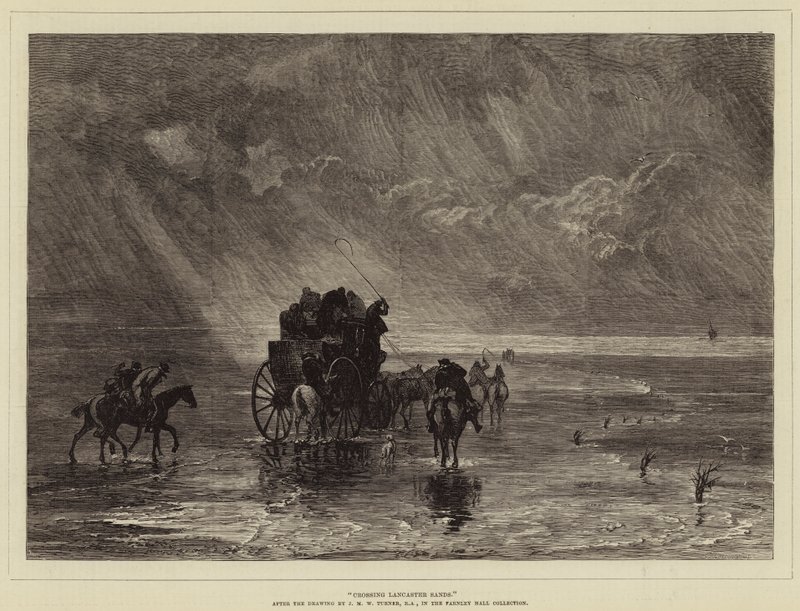 Krysser Lancaster Sands av Joseph Mallord William Turner