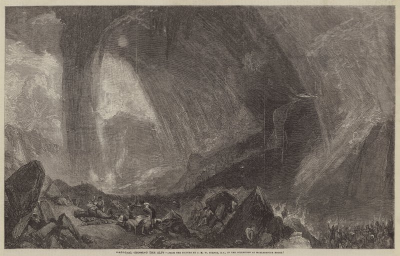 Hannibal krysser Alpene av Joseph Mallord William Turner