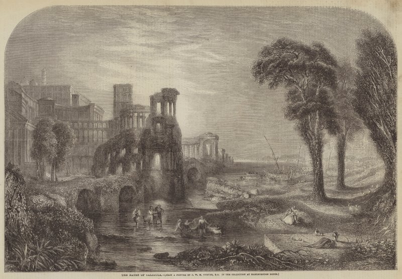 Badene i Caligula av Joseph Mallord William Turner