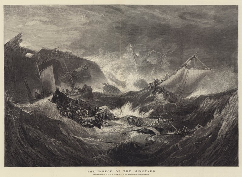 Vraket til Minotauren av Joseph Mallord William Turner