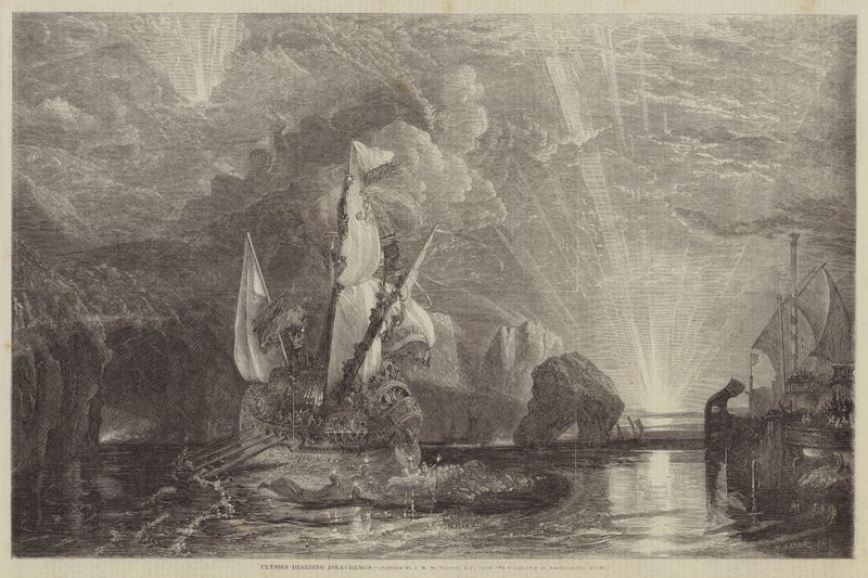 Ulysses håner Polyphemus av Joseph Mallord William Turner