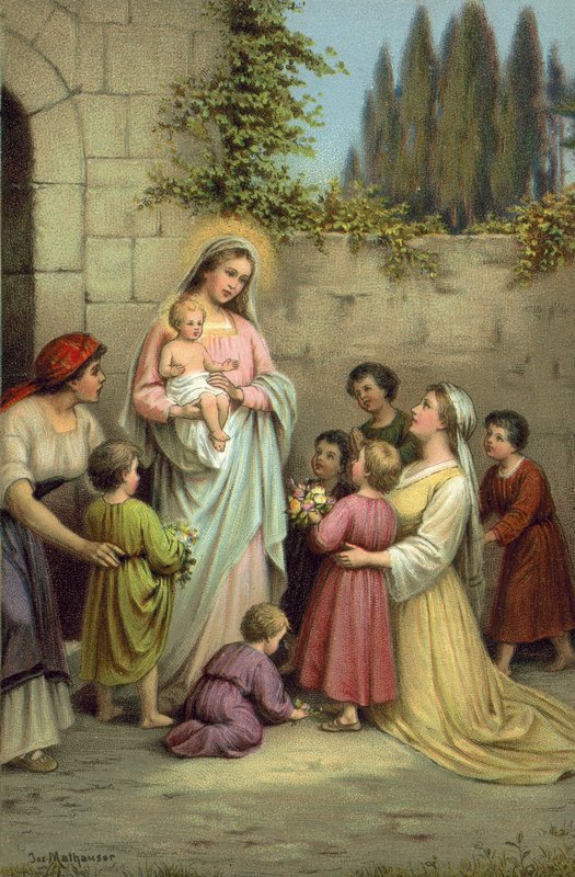 St Mary, de uskyldiges beskytter av Joseph Mathauser