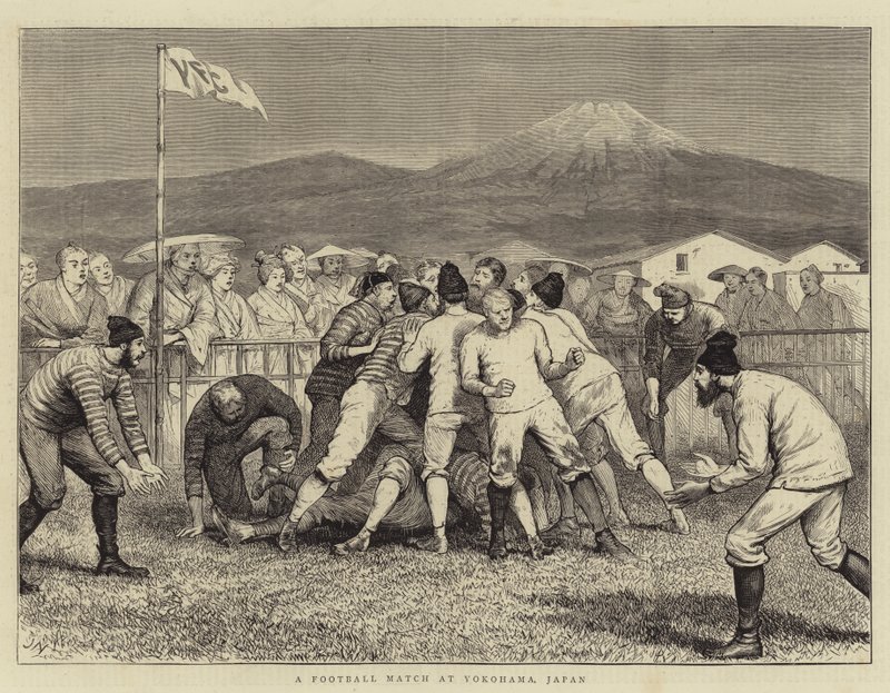En fotballkamp i Yokohama, Japan av Joseph Nash