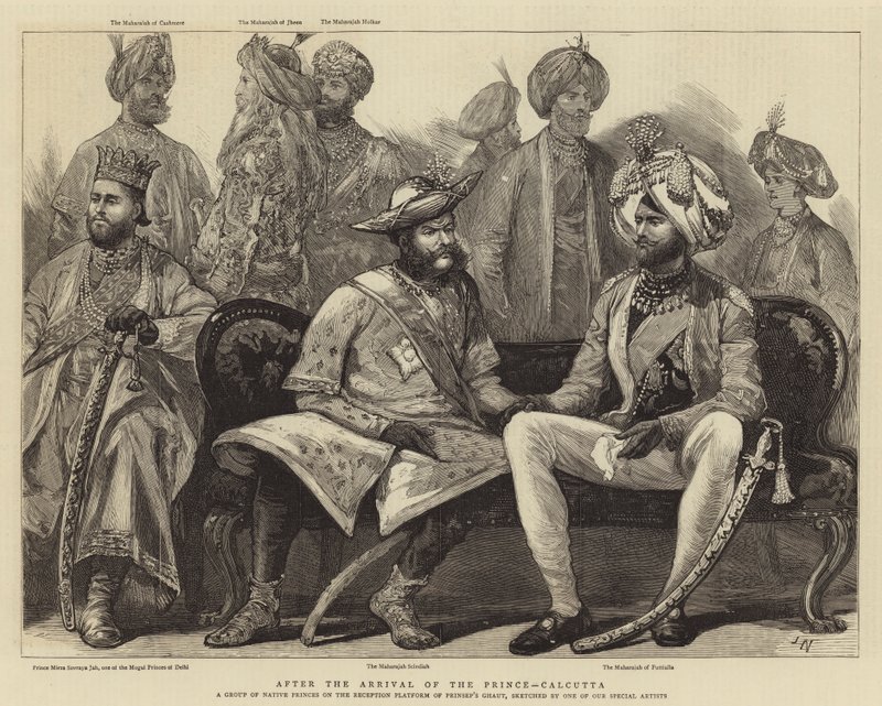 Etter prinsens ankomst, Calcutta av Joseph Nash