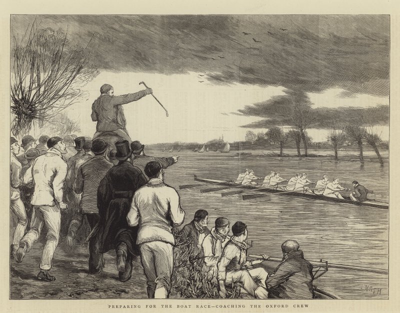 Forbereder seg til Boat Race, trener Oxford Crew av Joseph Nash