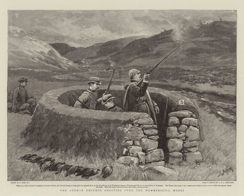 Den tyske keiseren skyter over Wemmersgill-maurene av Joseph Nash