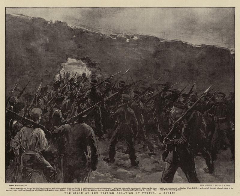 Beleiringen av den britiske legasjonen i Peking, A Sortie av Joseph Nash