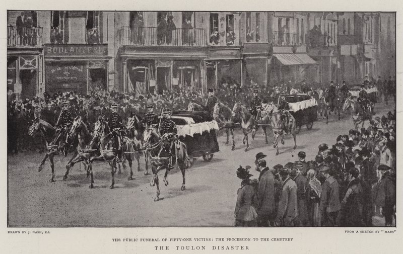 Toulon-katastrofen av Joseph Nash