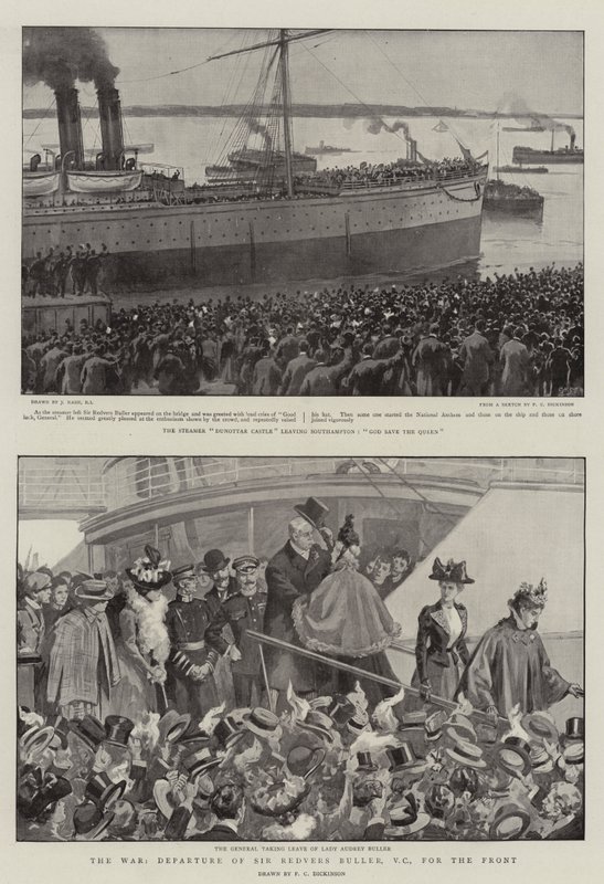 Krigen, avgang av Sir Redvers Bullers, VC, for fronten av Joseph Nash