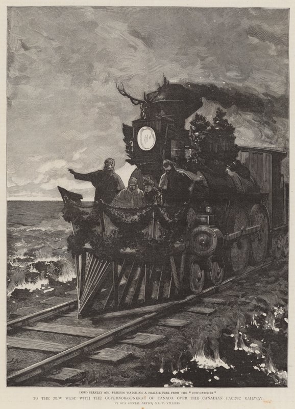 Til det nye vesten med Canadas generalguvernør over Canadian Pacific Railway av Joseph Nash
