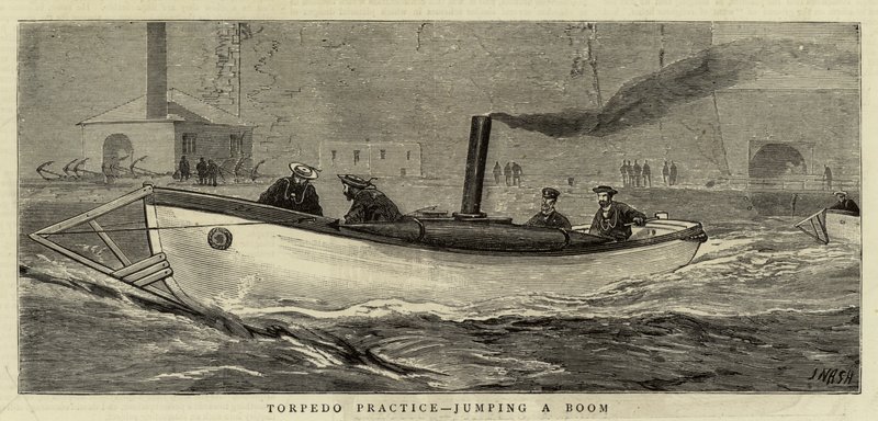 Torpedotrening, hoppe en bom av Joseph Nash