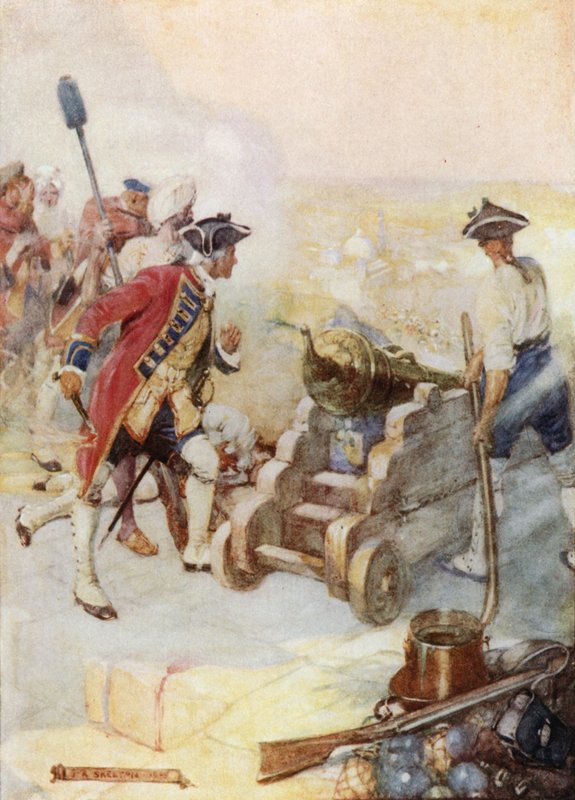 Clive avfyrte en av våpnene selv av Joseph Ratcliffe Skelton