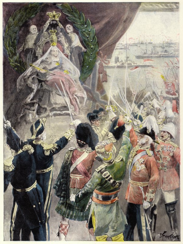 Karakter av dronning Victoria: Supremacy (farge litho) av Joseph (after) Finnemore
