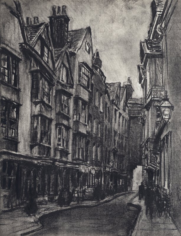 Cloth Fair (litho) av Joseph (after) Pennell