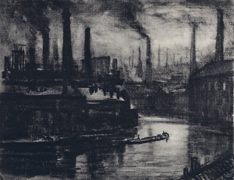 Øst-London (litho) av Joseph (after) Pennell
