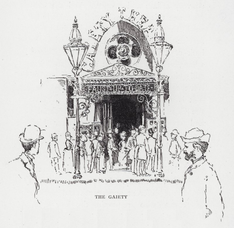The Gaiety (litho) av Joseph (after) Pennell