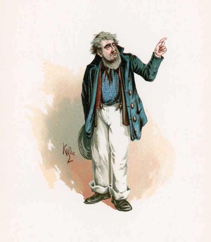 Mr Peggotty, illustrasjon fra 