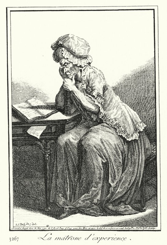 Den erfarne matronen (gravering) av Joseph Franz von (after) Goez